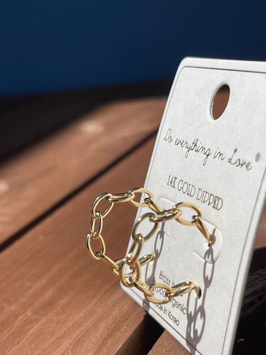 Meeka Gold-Dipped Chain Earrings